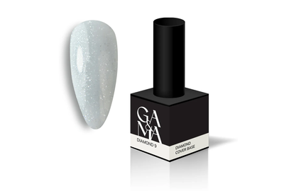 Камуфлирующая база GaMa Cover base Diamond №09, молочно-серая, 15 мл, Цвет: Молочный