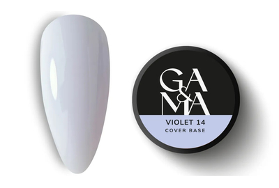 Camouflage base GaMa Cover base No. 14 Violet, lavender, 30 ml, Color: Lactic