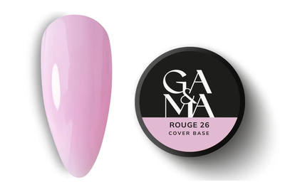Camouflage base GaMa Cover base No. 26 Rouge, pink, 30 ml, Color: Pink