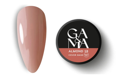 База камуфлирующая GaMa Cover base №18 Almond, бежевая, 30 мл