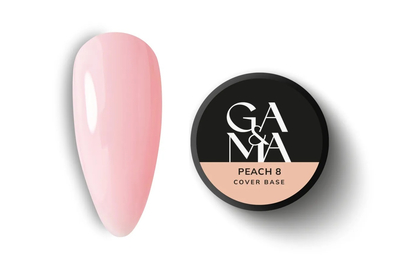 Camouflage base GaMa Cover base No. 08 Peach, peach, 30 ml, Color: Peach