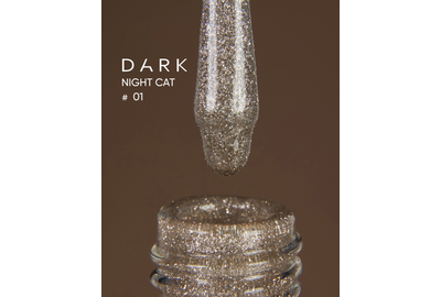 Гель-лак DARK Night Cat №01 кошачий глаз, 10 мл