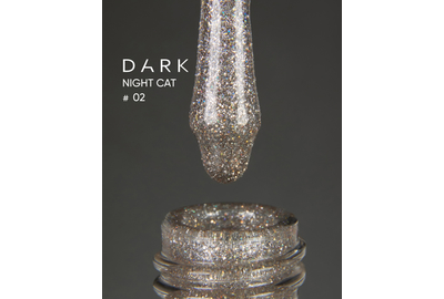 Гель-лак DARK Night Cat №02 кошачий глаз, 10 мл