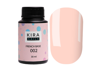 База Kira Nails French Base №002 пастельно-розовый, 30 мл