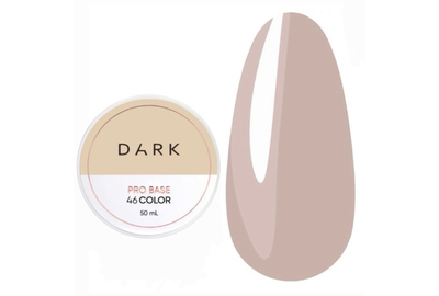 База для ногтей DARK PRO base №46, чудесная полупрозрачная, 50 мл