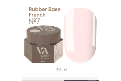 База для нігтів Valeri Rubber Base French №007, 30 мл