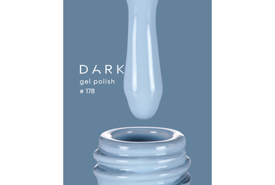 Гель-лак DARK №178, голубой, 6 мл
