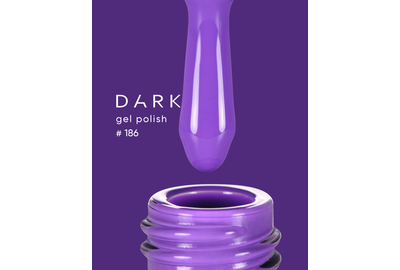 Гель-лак DARK №186, фиолетовый, 6 мл