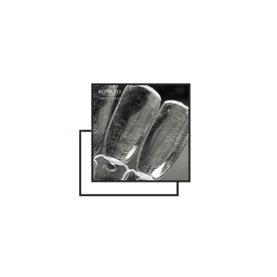 Base for gel polish Komilfo Fiber Base with fibers, 4 ml