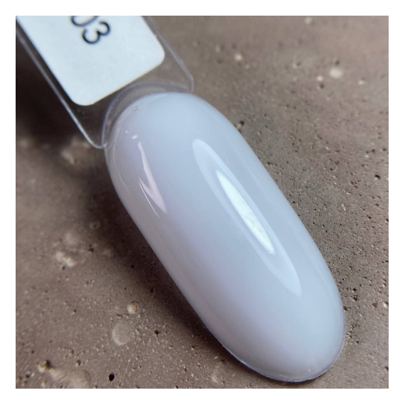 Nail base DARK PRO base No. 03, milk translucent, 30 ml, Color: Lactic, Volume: 30 ml, 2 image