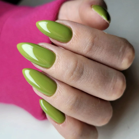 Гель-лак для нігтів GaMa Pantone №072 Olive, оливковий, 10 мл, Колір: Оливковий, зображення 3