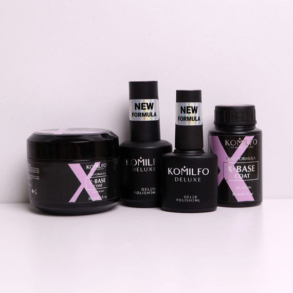 База для нігтів Komilfo X-Base Coat NEW FORMULA, 8 мл, Об`єм: 8 мл, зображення 3