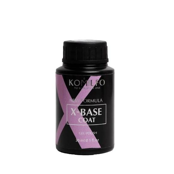 База для нігтів Komilfo X-Base Coat NEW FORMULA  бочонок,30 мл