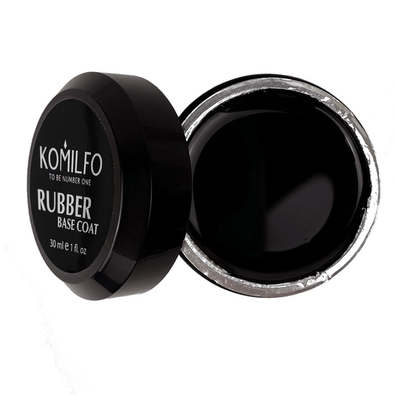 База для нігтів Komilfo Rubber Base Coat каучукова, банка, 30 мл