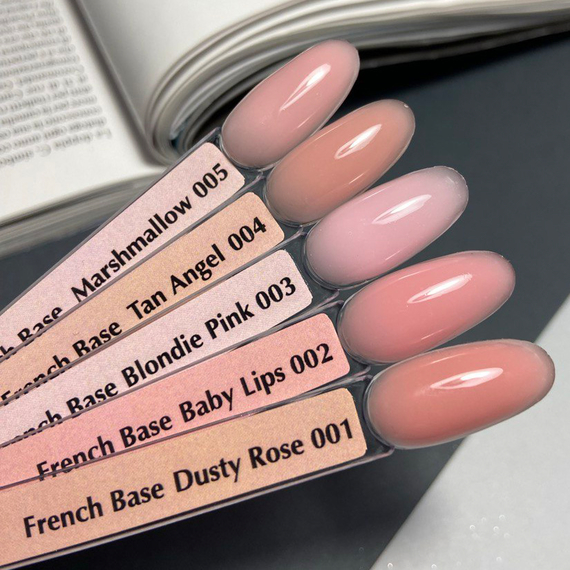 Base Komilfo French Rubber Base No. 001 Dusty Rose can, 30 ml, Color: Pink, 3 image