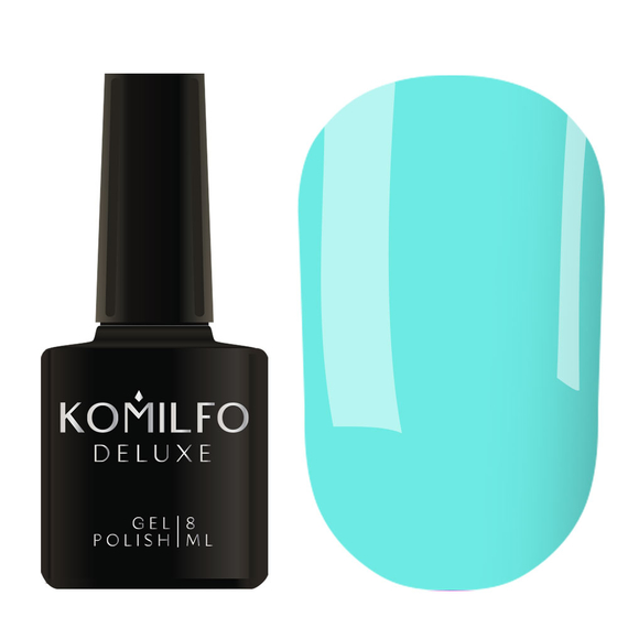 Гель-лак Komilfo Fashionista Collection №004, бірюзовий, 8 мл