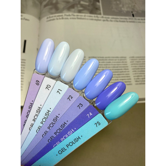 DARK gel polish No. 072, sky blue, 6 ml, 2 image