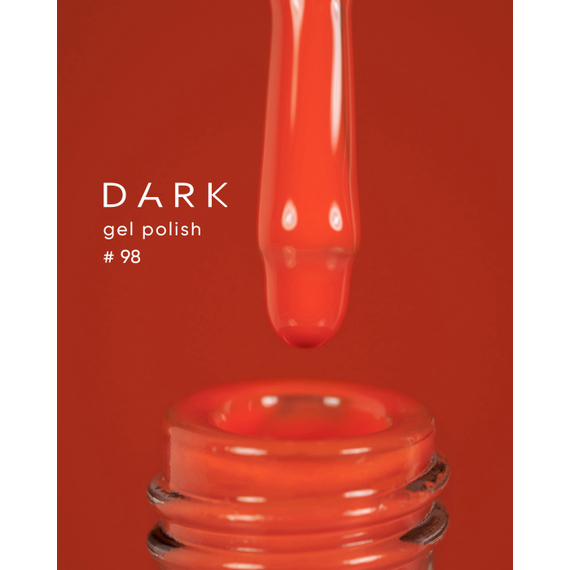 Gel polish DARK No. 098, orange, 6 ml