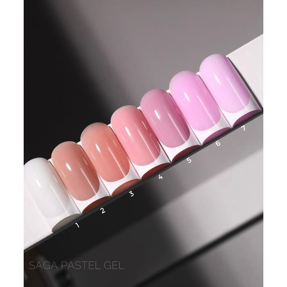 Saga Builder Pastel Color Nail Gel No. 06, pink, 15 ml, 2 image