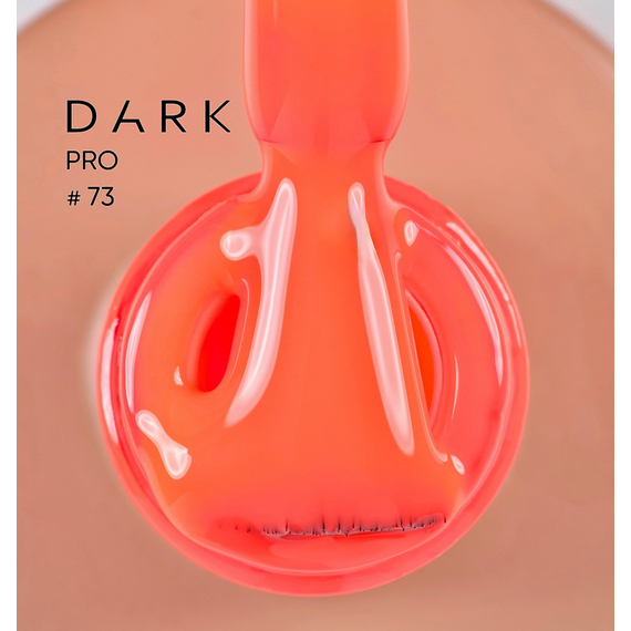 DARK PRO base nail polish No. 73, orange, 15 ml