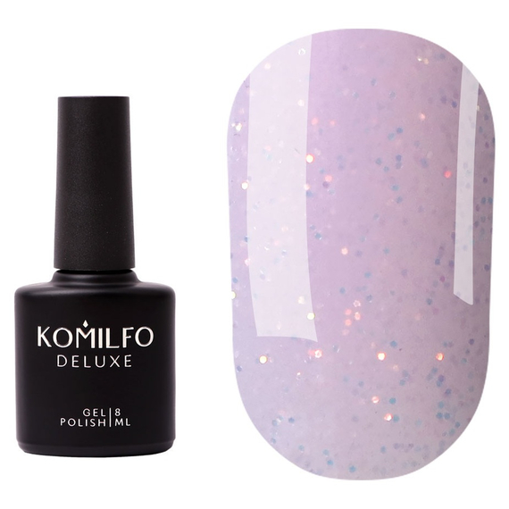 Komilfo Pink Diamond Top, non-sticky, pink with glitter, 8 ml