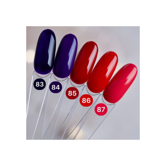 Gel polish DARK No. 086, bright red, 6 ml, 2 image
